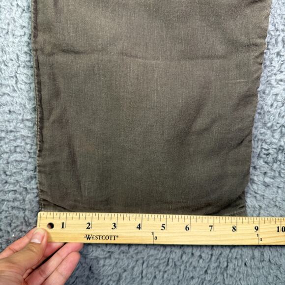 Kenzo Homme Pants Mens 34x34 Brown Linen Blend Relaxed Straight Chino - Picture 15 of 16